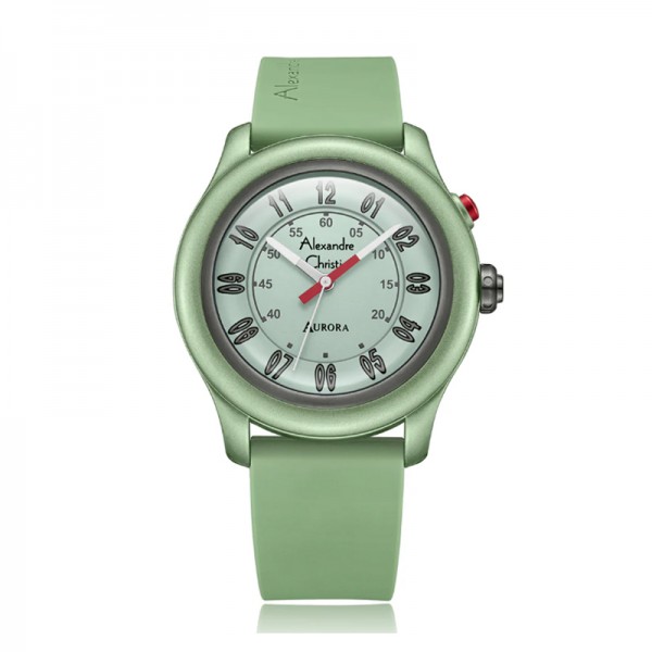 Alexandre Christie AC 9397 Green Rubber MHRIGGN Unisex Aurora